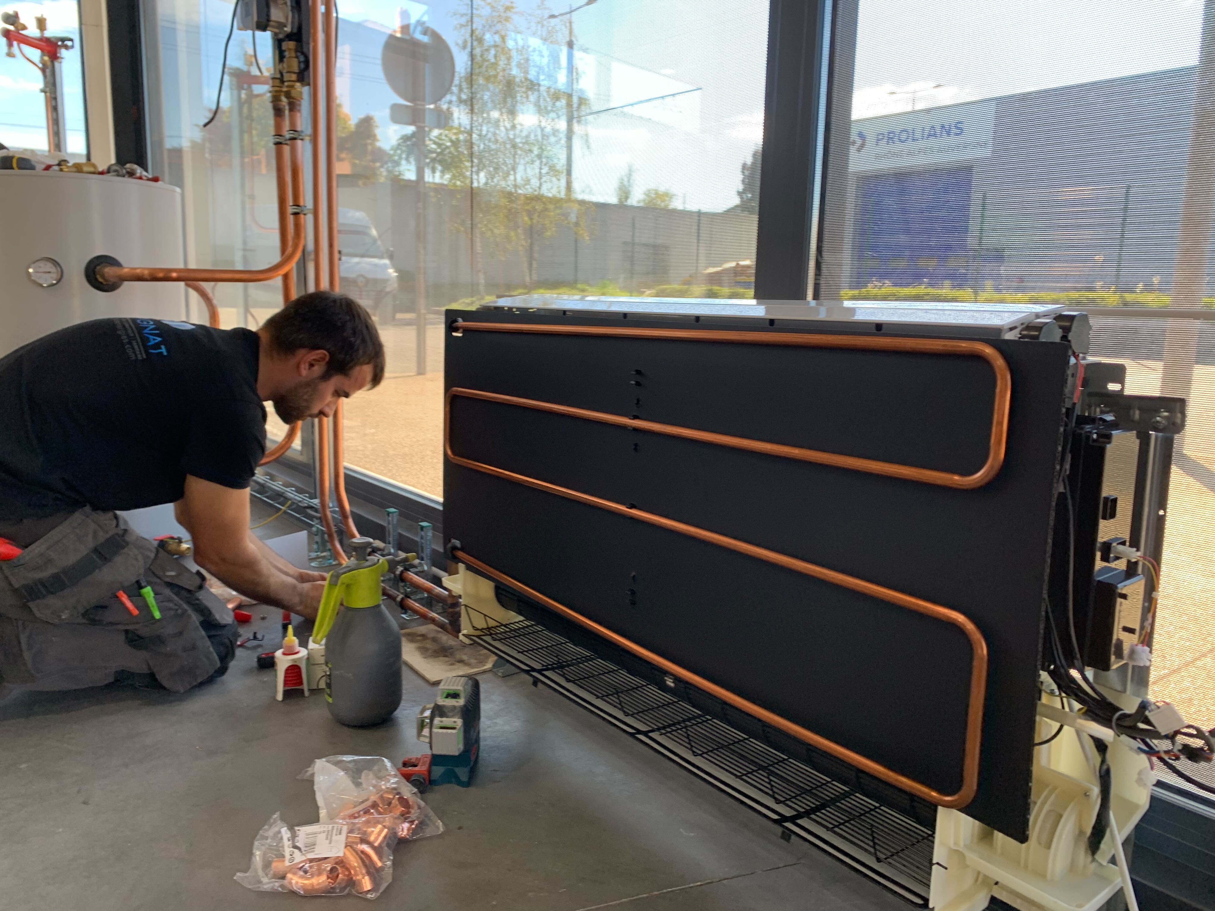 Installation des bancs de formation